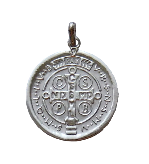 Medalla de San Benito en plata