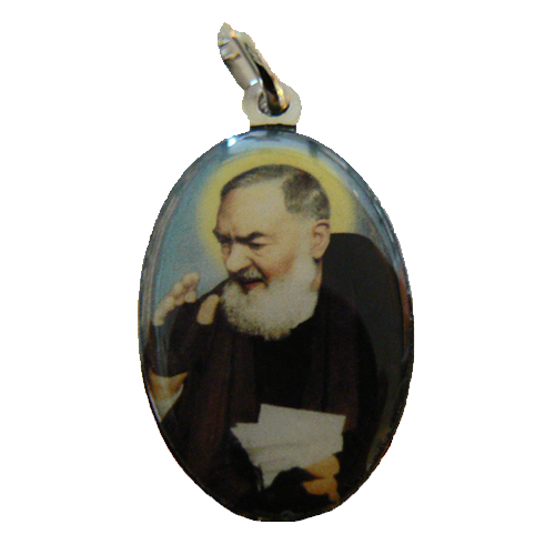 Medalla del Padre Pío a color