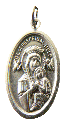 Medalla italiana de la Virgen del Perpetuo Socorro