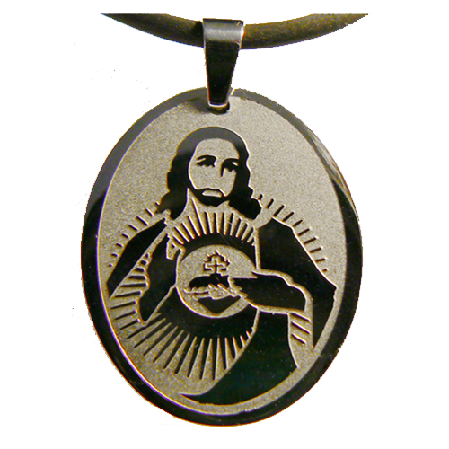Medalla del Sagrado Corazón de Jesús en acero