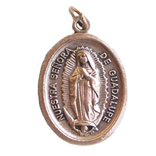 Medalla italiana de la Virgen de Guadalupe